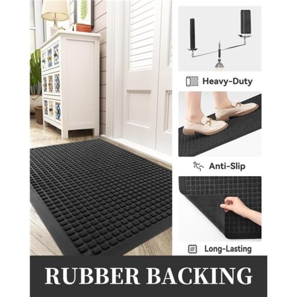 Front Door Mat Outside Entrance Doormat-Outdoor Indoor Door Mat for Entryway - Picture 4 of 7